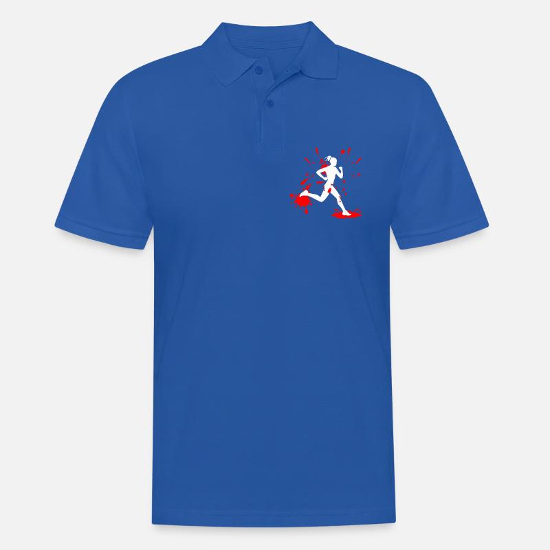 Mud Run Woman – Custom Splash Runner - Männer Poloshirt - Royalblau