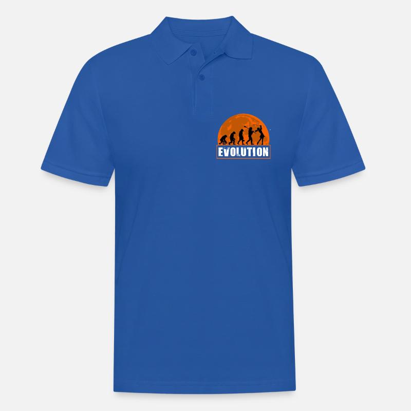 Entwicklung der Golfmädchen-Geschenk-Golfspielerin - Männer Poloshirt - Royalblau