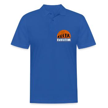 Évolution de l’homme Karaté Entraîneur de dojo d’arts martiaux - Polo Homme - bleu royal - Devant - Kai (181cm)