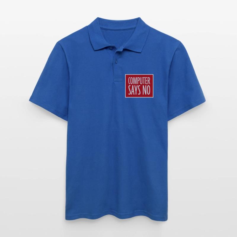 Computer Says No Lustig Programmierer Nerd Technik Männer Poloshirt