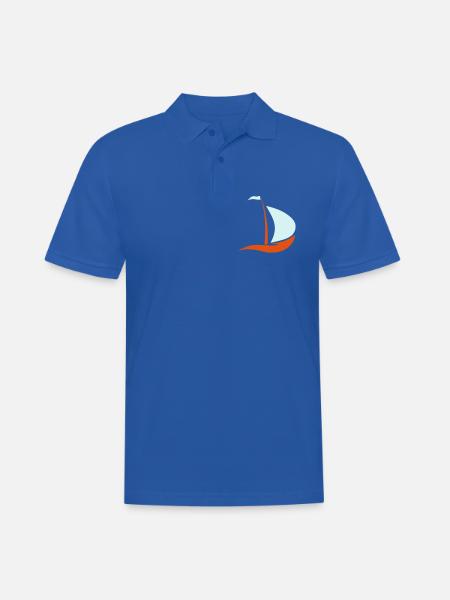 segelboot - Männer Poloshirt - Royalblau