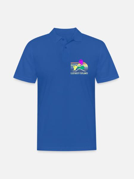 Elektrizitätstrio: Ohm Amp Volt - Männer Poloshirt - Royalblau