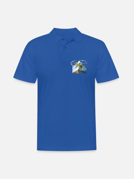 Hubschrauber im Anflug - Männer Poloshirt - Royalblau