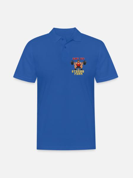 Stille Ego-starke Form - Männer Poloshirt - Royalblau