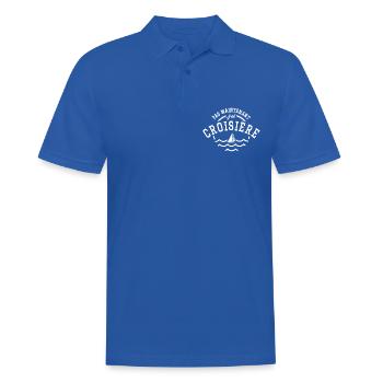 Pas maintenant j ai croisière - Polo Homme - bleu royal - Devant - Kai (181cm)