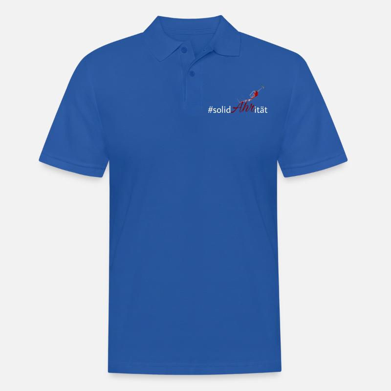 Solidahrität white - Männer Poloshirt - Royalblau