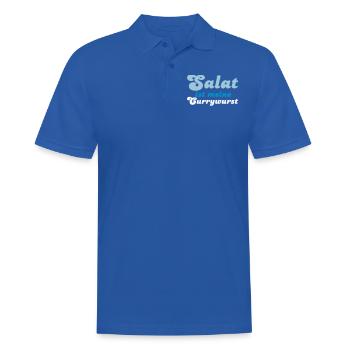Salat ist meine Currywurst - Men's Polo Shirt - royal blue - Front - Kai (181cm)