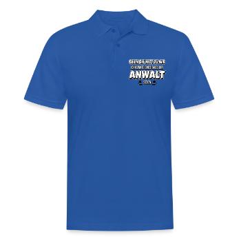 Anwalt lustiger Spruch Rechtsanwalt Anwälte Gesetz - Männer Poloshirt - Royalblau - Vorne - Kai (181cm)