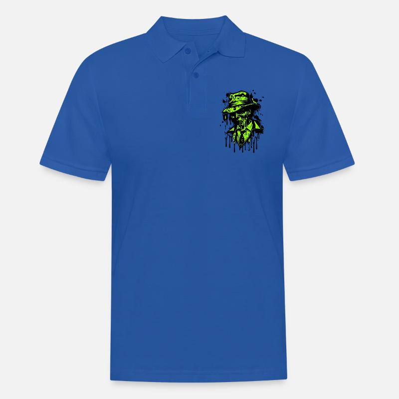 Dreaddy Daddy Zombie - Männer Poloshirt - Royalblau