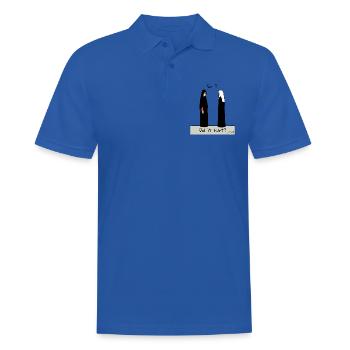 A chance meeting, did it hurt? - Men's Polo Shirt - royal blue - Front - Kai (181cm)