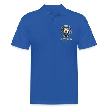 Ne crois pas les autres menteurs, le lion - Polo Homme - bleu royal - Devant - Kai (181cm)