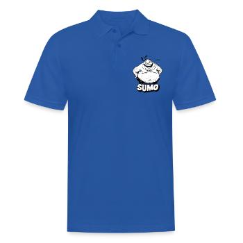 Big, thick sumo - Men's Polo Shirt - royal blue - Front - Kai (181cm)