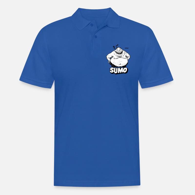 Großer, dicker Sumo - Männer Poloshirt - Royalblau
