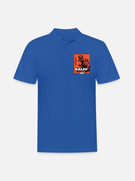 Kaiju Poop, Dinosaur Dino - Men's Polo Shirt - royal blue
