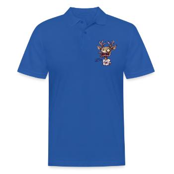 A completely broken reindeer asks Walter for more - Men's Polo Shirt - royal blue - Front - Kai (181cm)