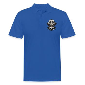 Der lustig-traurige Nosferatu-Vampir der Liebe - Männer Poloshirt - Royalblau - Vorne - Kai (181cm)