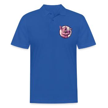 Auberginen liebendes vegetarisches Schwein - Männer Poloshirt - Royalblau - Vorne - Kai (181cm)