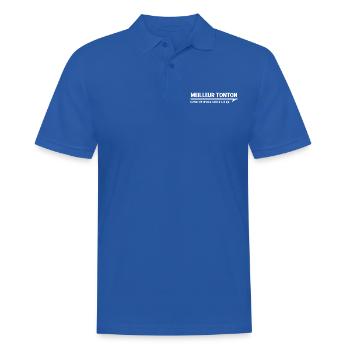 MEILLEUR TONTON - d'après un sondage ... - Polo Homme - bleu royal - Devant - Kai (181cm)