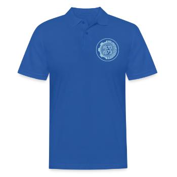 Dourou: Ein algerischer Cent (1ct) - Männer Poloshirt - Royalblau - Vorne - Kai (181cm)