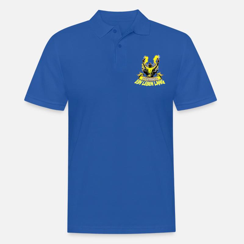 Dortmund ein Leben lang - Männer Poloshirt - Royalblau