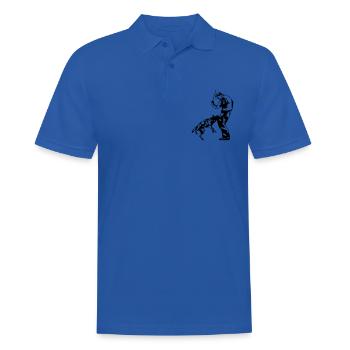 Sports bite (G) - Men's Polo Shirt - royal blue - Front - Kai (181cm)