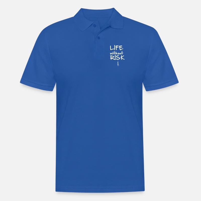 Life without Risk - Männer Poloshirt - Royalblau