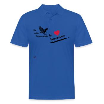 Mannheimer - Männer Poloshirt - Royalblau - Vorne - Kai (181cm)