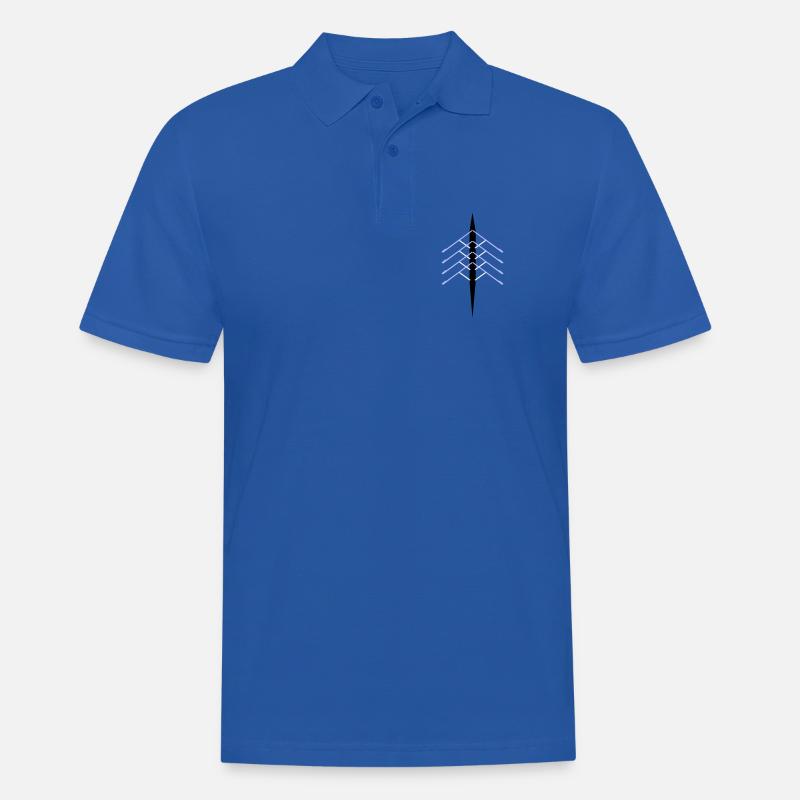 Quad Ruderboot - Männer Poloshirt - Royalblau