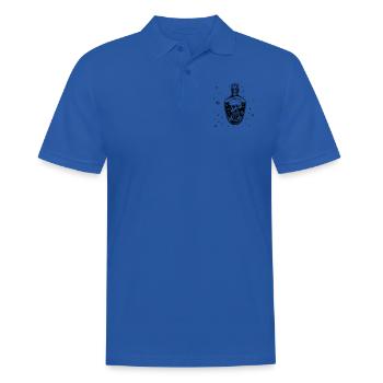 Skull Vaccine - Männer Poloshirt - Royalblau - Vorne - Kai (181cm)