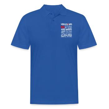 Doux anniversaire 90 ans tenue pour anniversaire - Polo Homme - bleu royal - Devant - Kai (181cm)