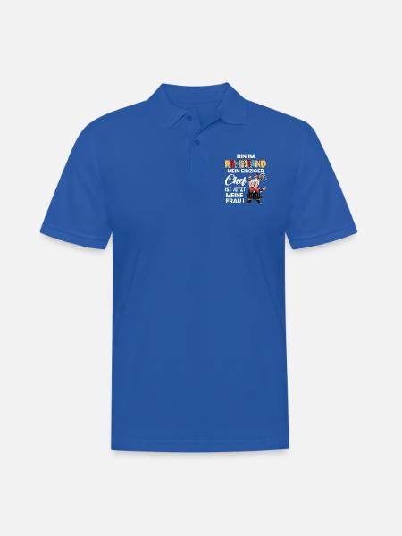 Arbeit Rente Pensionist Pensionierung 2024 - Männer Poloshirt - Royalblau
