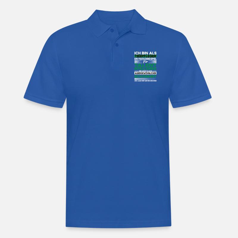 Tierpfleger Bescheiden - Lustiger Spruch - Männer Poloshirt - Royalblau