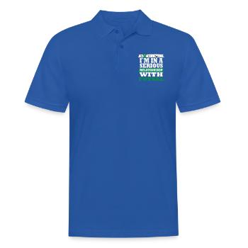 Futsal My serious relationship funny - Männer Poloshirt - Royalblau - Vorne - Kai (181cm)