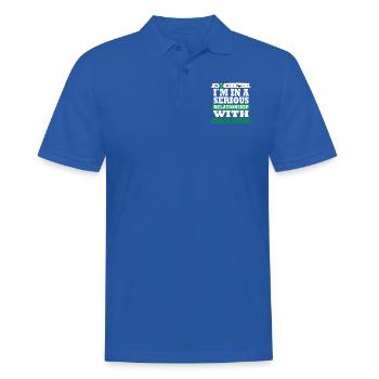 Roller skating My serious relationship funny - Men's Polo Shirt - royal blue - Front - Kai (181cm)