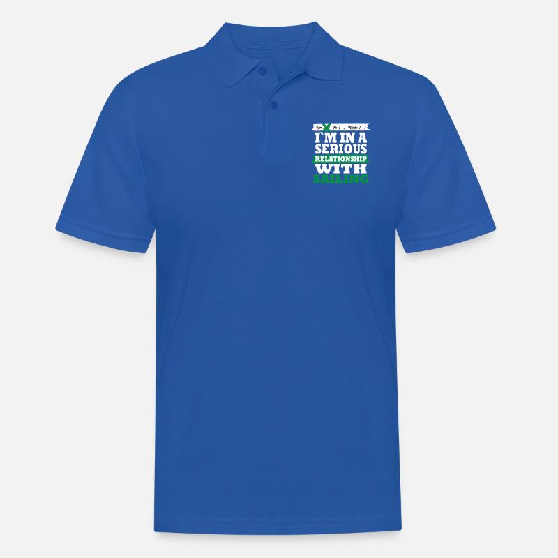 Sailing My serious relationship funny - Männer Poloshirt - Royalblau