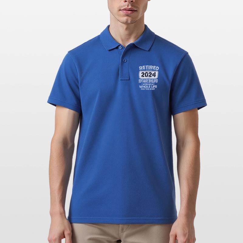 Retired Software developer 2024 Männer Poloshirt