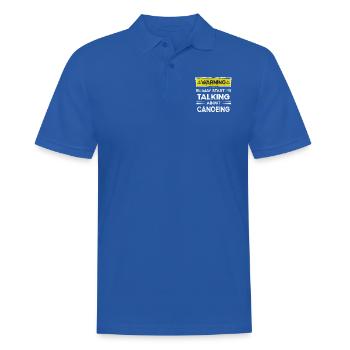 Talking about Canoeing funny - Männer Poloshirt - Royalblau - Vorne - Kai (181cm)