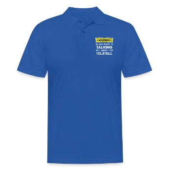 Talking about Volleyball funny - Men's Polo Shirt - royal blue - Front - Kai (181cm)