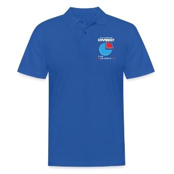 Is it a great Day for diving - Men's Polo Shirt - royal blue - Front - Kai (181cm)