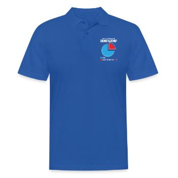 Is it a great Day for drone piloting - Männer Poloshirt - Royalblau - Vorne - Kai (181cm)