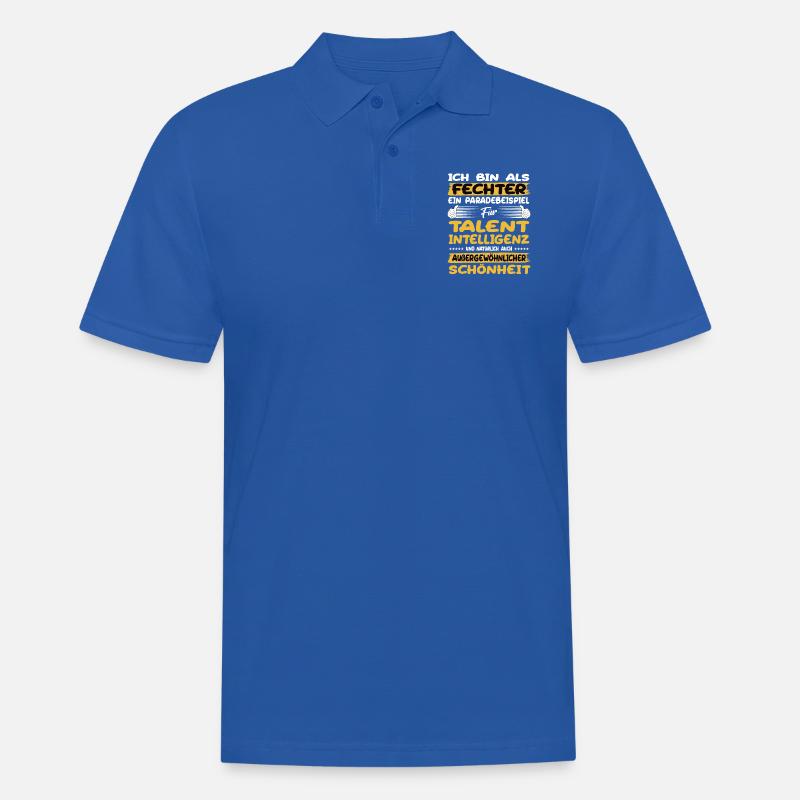 Fechter ein Paradebeispiel Fechten - Männer Poloshirt - Royalblau