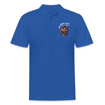 Ich hasse Menschen - Was stimmt denn mit dir nicht - Männer Poloshirt - Royalblau - Vorne - Kai (181cm)
