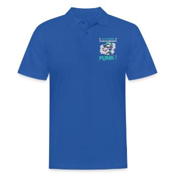 Mir Egal - Schmeiss alles hin werd Punk Punkrock - Männer Poloshirt - Royalblau - Vorne - Kai (181cm)