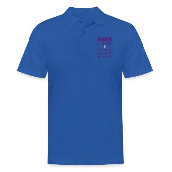 Punk Rock - I'm old but punk is not dead - Men's Polo Shirt - royal blue - Front - Kai (181cm)