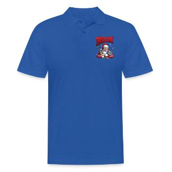 Sleep lazy Santa Claus This is my Christmas pajama - Männer Poloshirt - Royalblau - Vorne - Kai (181cm)