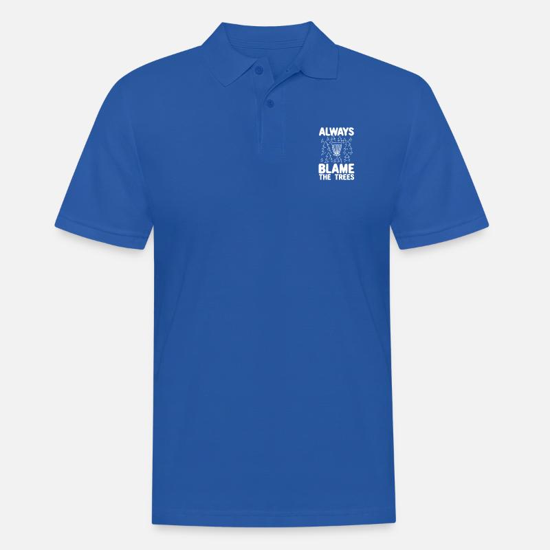 Disc Golf Disc Korb Geschenk - Männer Poloshirt - Royalblau