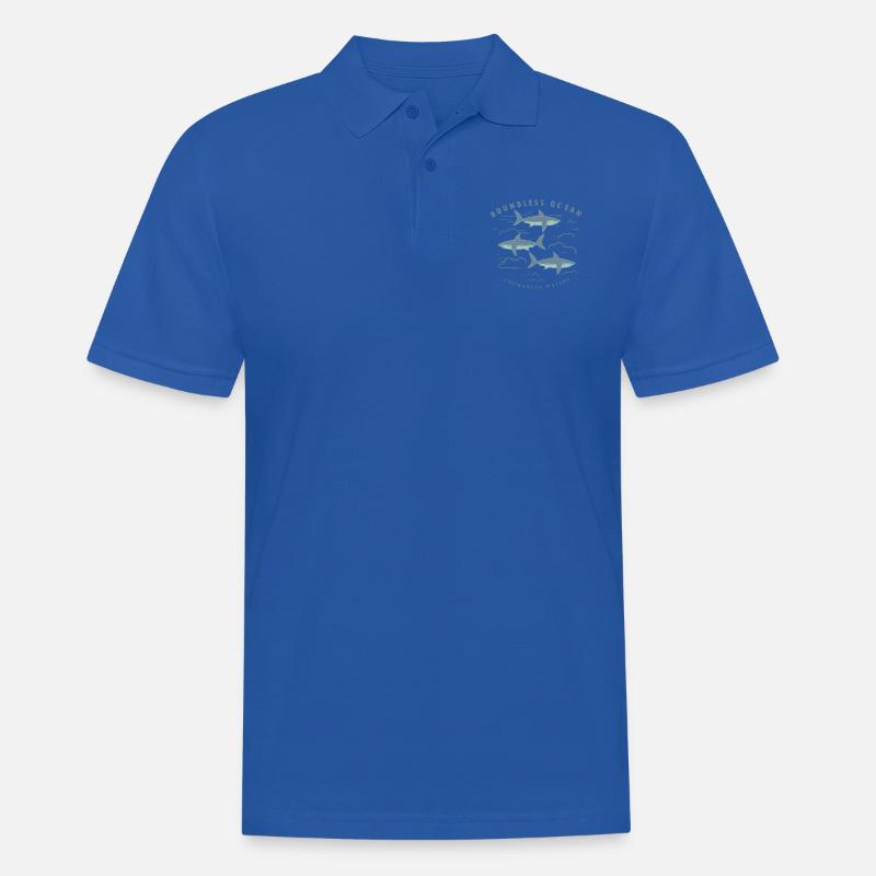 Océan sans limites, explorez des eaux inexplorées - Polo Homme - bleu royal