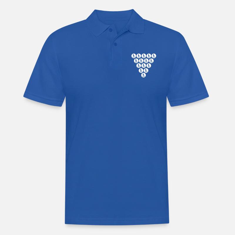 E-Scooter E-Roller Scooter - Männer Poloshirt - Royalblau