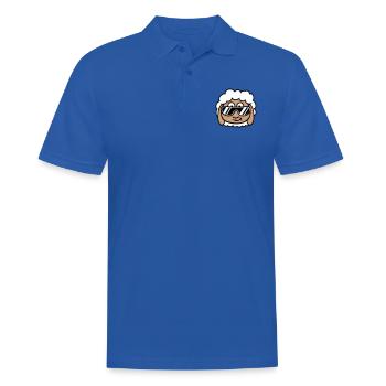 Mouton Lunettes de soleil Fête Mouton Agneau Tête Fraîche - Polo Homme - bleu royal - Devant - Kai (181cm)