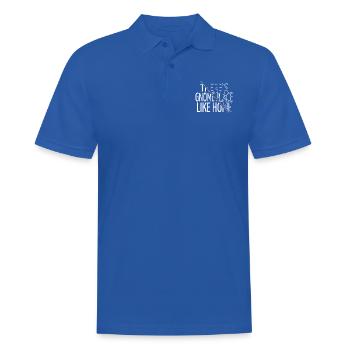 Citation de chambre Noël Humour Heureux - Polo Homme - bleu royal - Devant - Kai (181cm)